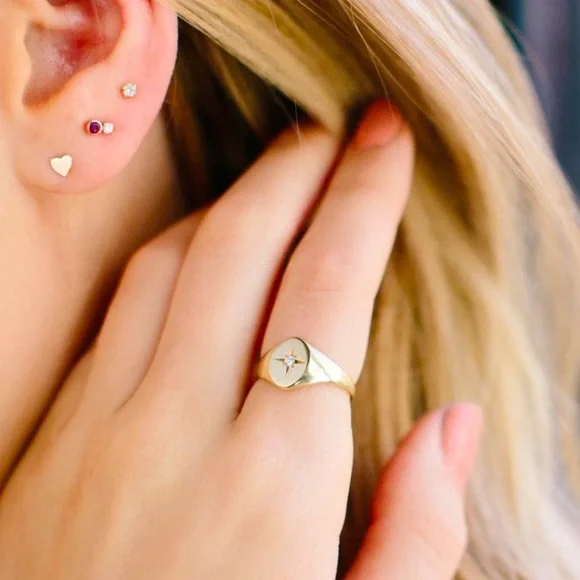 ✨Zoe Chicco Solid 14k Gold Itty Bitty Heart Stud Earrings (pair) - Picture 1 of 6